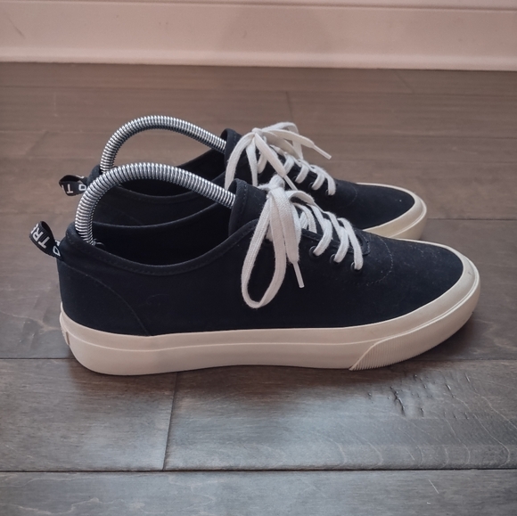 Everlane Tread The Forever Sneaker Black Canvas Lace Up - Picture 4 of 13